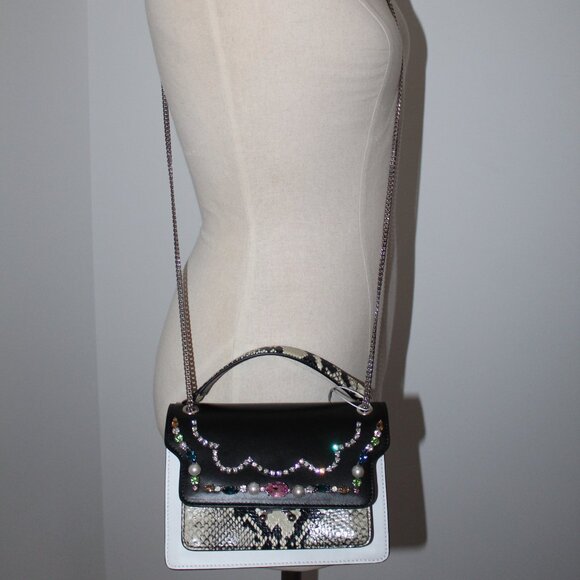 NEW Marni Trunk Envelope Beaded Shoulder Bag - Picture 5 of 16